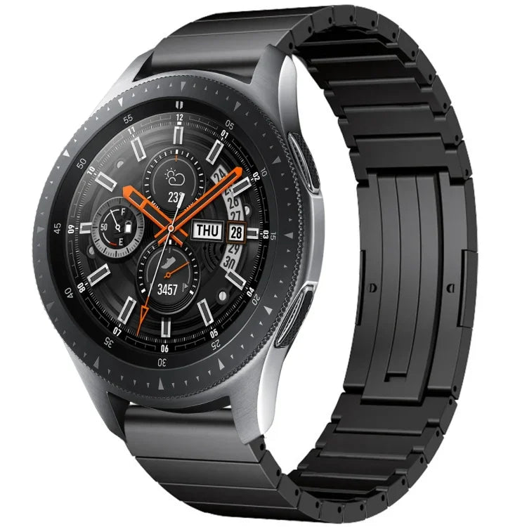 Correia de Relógio em Liga de Titânio com Uma Conta, para Samsung Galaxy Watch 3 45mm, para Samsung Gear S3 Classic, para Samsung Gear S3 Frontier, para Samsung Galaxy Watch 46mm, para Samsung Galaxy Watch 42mm