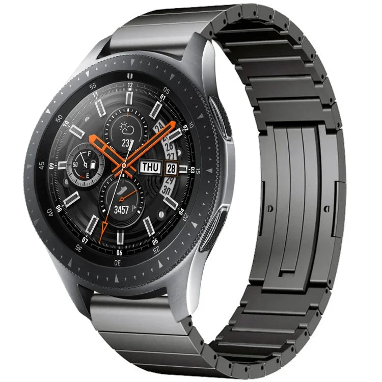 Correia de Relógio em Liga de Titânio com Uma Conta, para Samsung Galaxy Watch 3 45mm, para Samsung Gear S3 Classic, para Samsung Gear S3 Frontier, para Samsung Galaxy Watch 46mm, para Samsung Galaxy Watch 42mm