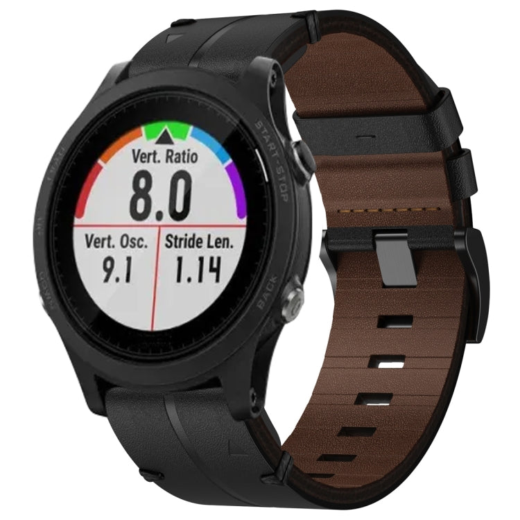 Leather Textured 22mm Watch Band, For Garmin Fenix E 47mm, For Garmin Fenix 8 MIP 47mm, For Garmin Fenix 8 AMOLED 47mm, For Garmin Fenix 7 Pro 47mm, For Garmin Epix Pro 47mm, For Garmin MARQ Athlete Gen 2, For Garmin MARQ Commander                     ...