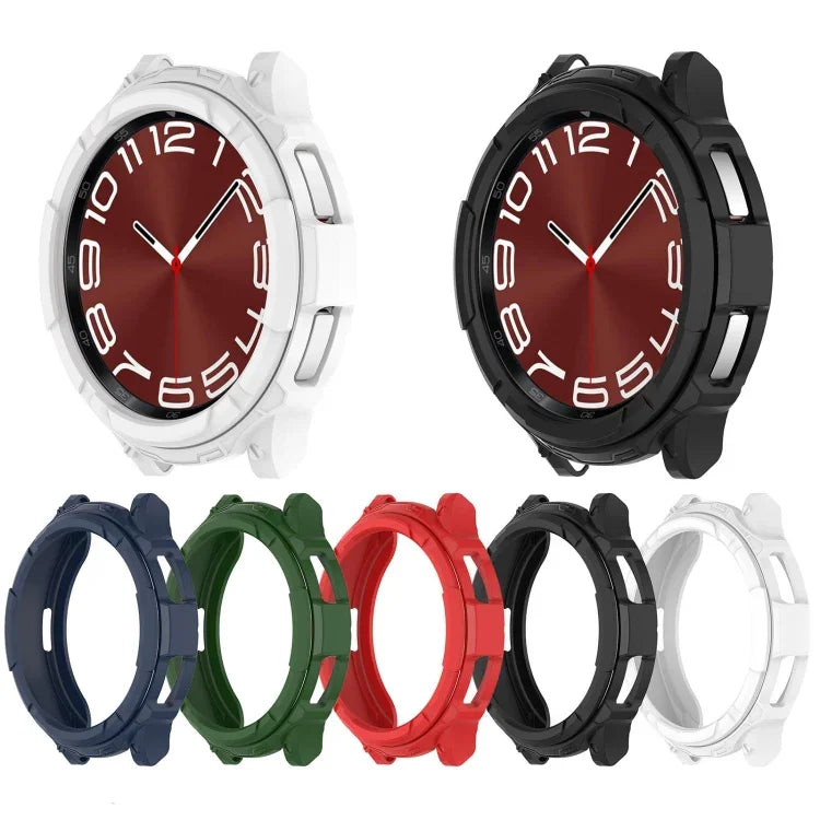 Anel Giratório + Capa Protetora TPU para Relógio, para Samsung Galaxy Watch 6 Classic 47mm, para Samsung Galaxy Watch 6 Classic 43mm