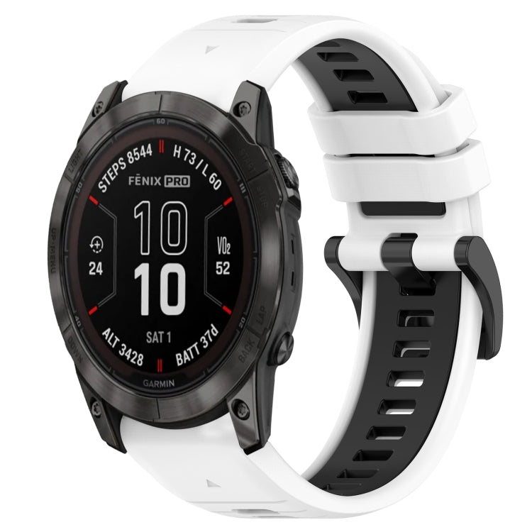 Sports Two-Color 26mm Silicone Watch Band, For Garmin Epix Pro 51mm, For Garmin Instinct 2X Solar, For Garmin Enduro 2, For Garmin Enduro