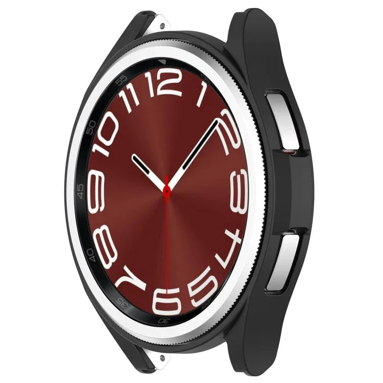 Capa Protetora de Relógio em PC Oca com Cobertura Parcial, para Samsung Galaxy Watch 6 Classic 47mm, para Samsung Galaxy Watch 6 44mm, para Samsung Galaxy Watch 6 40mm, para Samsung Galaxy Watch 6 Classic 43mm