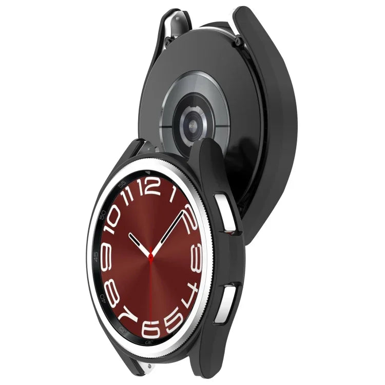 Capa Protetora de Relógio em PC Oca com Cobertura Parcial, para Samsung Galaxy Watch 6 Classic 47mm, para Samsung Galaxy Watch 6 44mm, para Samsung Galaxy Watch 6 40mm, para Samsung Galaxy Watch 6 Classic 43mm