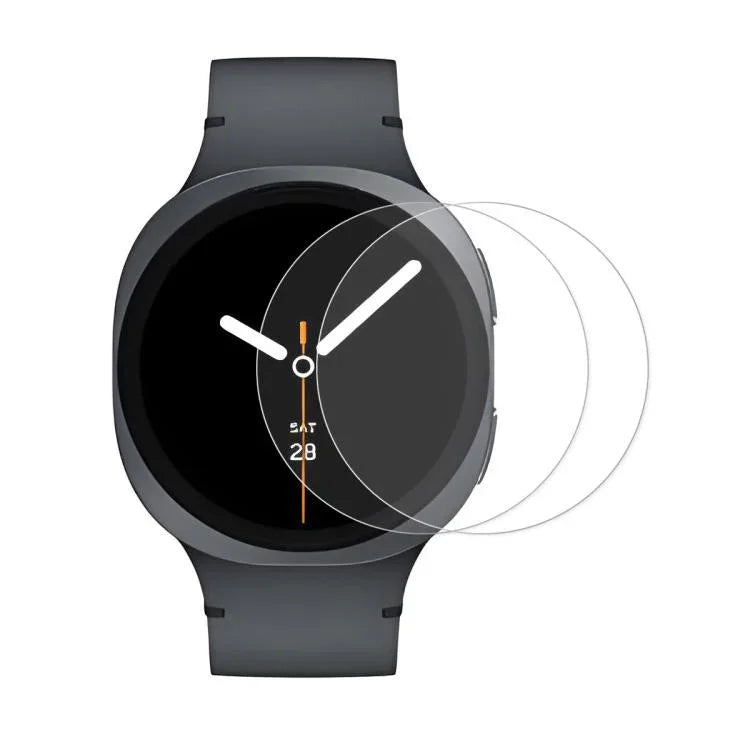 2 unidades ENKAY Filme Protetor de Ecrã em Vidro Temperado 0,2mm 9H para Relógio, Para Samsung Galaxy Watch Ultra 47mm / Ultra 2025, Para Samsung Galaxy Watch8 44mm, Para Samsung Galaxy Watch8 40mm, Para Samsung Galaxy Watch6 Classic / Ultra 47mm