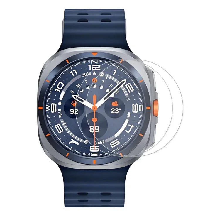 2 unidades ENKAY Filme Protetor de Ecrã em Vidro Temperado 0,2mm 9H para Relógio, Para Samsung Galaxy Watch Ultra 47mm / Ultra 2025, Para Samsung Galaxy Watch8 44mm, Para Samsung Galaxy Watch8 40mm, Para Samsung Galaxy Watch6 Classic / Ultra 47mm