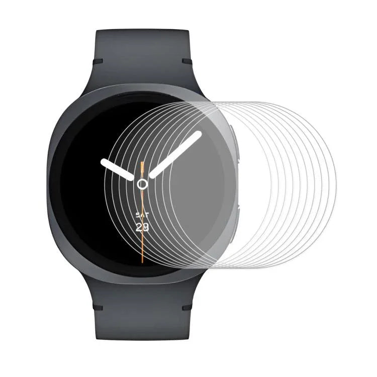 10 unidades de película protetora de ecrã em vidro temperado ENKAY 0.2mm 9H, para Samsung Galaxy Watch Ultra 47mm / Ultra 2025, para Samsung Galaxy Watch8 44mm, para Samsung Galaxy Watch8 40mm, para Samsung Galaxy Watch6 Classic / Ultra 47mm