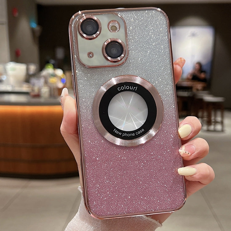 Capa para telemóvel TPU MagSafe com gradiente e glitter eletroplatinado, para iPhone 14, para iPhone 14 Pro, para iPhone 14 Pro Max, para iPhone 13 Pro Max, para iPhone 13 Pro, para iPhone 13