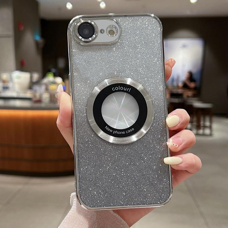 Capa para telemóvel TPU MagSafe com gradiente e glitter eletroplatinado, para iPhone 17e / 16e, para iPhone 17 Pro Max, para iPhone 17 Pro, para iPhone 17, para iPhone Air, para iPhone 16 Pro Max
