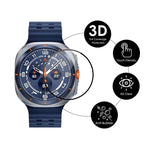 Película de ecrã ENKAY 3D de cobertura total com borda suave em PC PMMA HD, para Samsung Galaxy Watch Ultra 47mm / Ultra 2025, para Samsung Galaxy Watch8 Classic 46mm, para Samsung Galaxy Watch8 44mm, para Samsung Galaxy Watch8 40mm