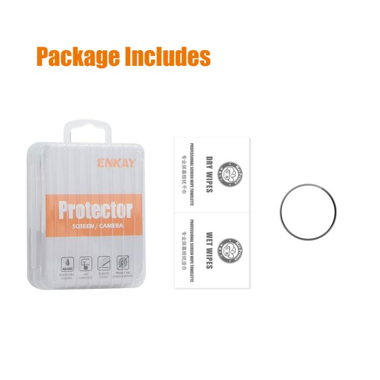 Película de ecrã ENKAY 3D de cobertura total com borda suave em PC PMMA HD, para Samsung Galaxy Watch Ultra 47mm / Ultra 2025, para Samsung Galaxy Watch8 Classic 46mm, para Samsung Galaxy Watch8 44mm, para Samsung Galaxy Watch8 40mm