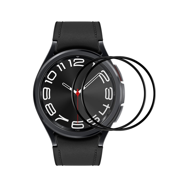 2 unidades de película de ecrã ENKAY 3D de cobertura total com borda suave em PC PMMA HD, para Samsung Galaxy Watch Ultra 47mm / Ultra 2025, para Samsung Galaxy Watch8 Classic 46mm, para Samsung Galaxy Watch8 44mm, para Samsung Galaxy Watch8 40mm