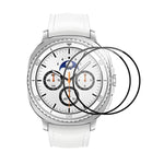 2 unidades de película de ecrã ENKAY 3D de cobertura total com borda suave em PC PMMA HD, para Samsung Galaxy Watch Ultra 47mm / Ultra 2025, para Samsung Galaxy Watch8 Classic 46mm, para Samsung Galaxy Watch8 44mm, para Samsung Galaxy Watch8 40mm