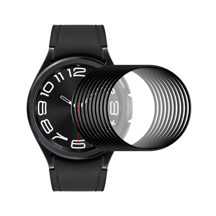 10pcs ENKAY Filme de Ecrã HD PMMA de Cobertura Total 3D com Borda Suave em PC, Para Samsung Galaxy Watch Ultra 47mm / Ultra 2025, Para Samsung Galaxy Watch8 Classic 46mm, Para Samsung Galaxy Watch8 44mm, Para Samsung Galaxy Watch8 40mm