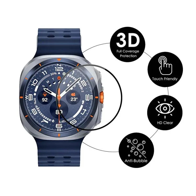 10pcs ENKAY 3D Full Coverage Soft PC Edge PMMA HD Screen Film, For Samsung Galaxy Watch Ultra 47mm / Ultra 2025, For Samsung Galaxy Watch8 Classic 46mm, For Samsung Galaxy Watch8 44mm, For Samsung Galaxy Watch8 40mm                                     ...