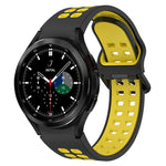 Pulseira de silicone respirável bicolor, para Samsung Galaxy Watch 4 Classic 42mm