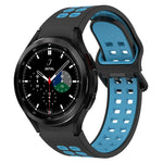 Pulseira de silicone respirável bicolor, para Samsung Galaxy Watch 4 Classic 42mm