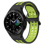 Pulseira de silicone respirável bicolor, para Samsung Galaxy Watch 4 Classic 42mm