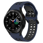 Pulseira de silicone respirável bicolor, para Samsung Galaxy Watch 4 Classic 42mm
