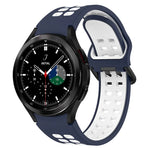 Pulseira de silicone respirável bicolor, para Samsung Galaxy Watch 4 Classic 42mm