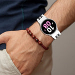 Pulseira de silicone respirável bicolor, para Samsung Galaxy Watch 4 Classic 42mm