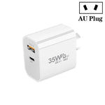 Carregador de Porta Dupla PD30W USB-C / Tipo-C + QC3.0 USB, Ficha AU, Armazém HK