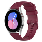 Pulseira de silicone quadriculada 20mm, para Samsung Galaxy Watch 5 40mm