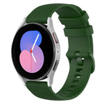 Pulseira de silicone quadriculada 20mm, para Samsung Galaxy Watch 5 40mm