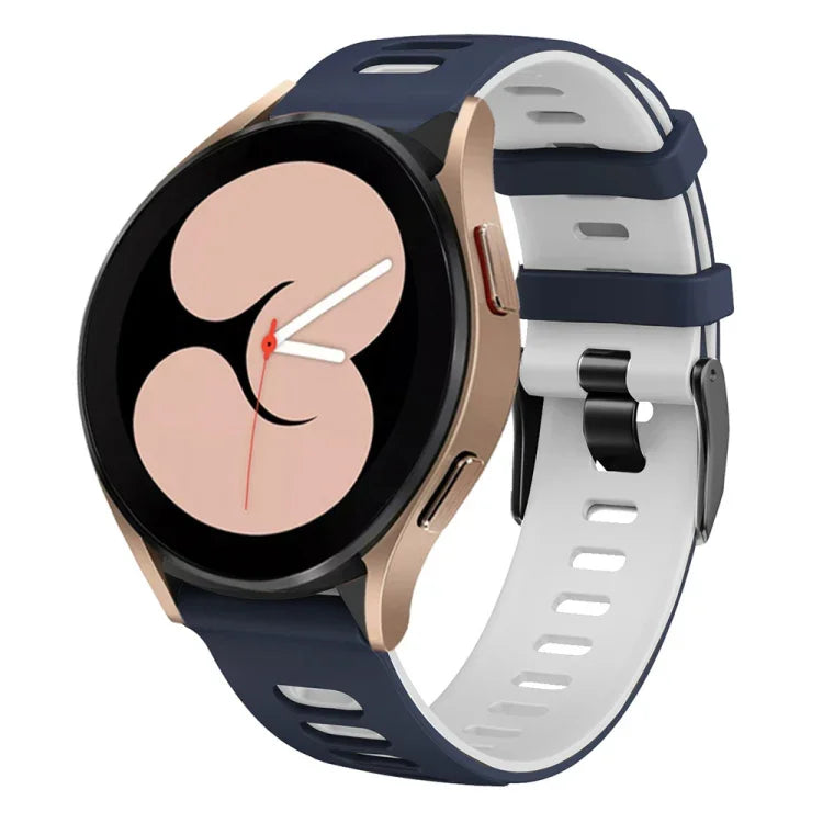 Pulseira de silicone bicolor 20mm, para Samsung Galaxy Watch 5 40mm
