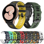 Pulseira de silicone bicolor 20mm, para Samsung Galaxy Watch 5 40mm