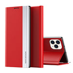 Capa para telemóvel em pele com adsorção eletroplatinada lateral, para iPhone 16 Pro, para iPhone 16 Plus, para iPhone 16, para iPhone 15 Pro Max, para iPhone 15 Pro, para iPhone 15 Plus