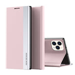 Capa para telemóvel em pele com adsorção eletroplatinada lateral, para iPhone 16 Pro, para iPhone 16 Plus, para iPhone 16, para iPhone 15 Pro Max, para iPhone 15 Pro, para iPhone 15 Plus