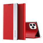 Capa para telemóvel em pele com adsorção eletroplatinada lateral, para iPhone 17e / 16e, para iPhone 17 Pro Max, para iPhone 17 Pro, para iPhone 17, para iPhone Air, para iPhone 16 Pro Max
