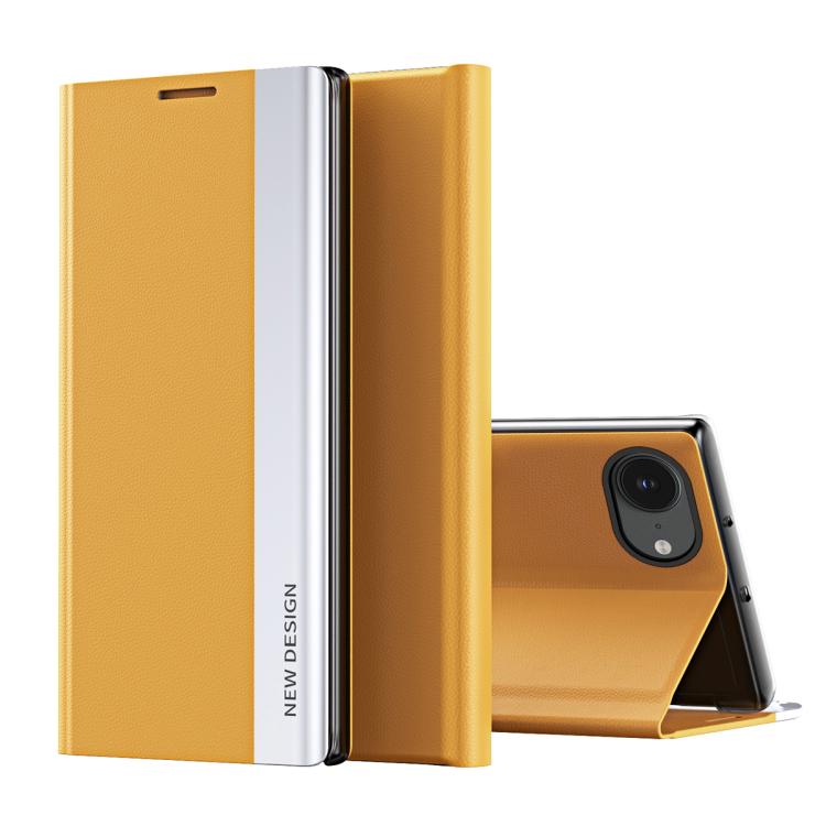 Capa para telemóvel em pele com adsorção eletroplatinada lateral, para iPhone 17e / 16e, para iPhone 17 Pro Max, para iPhone 17 Pro, para iPhone 17, para iPhone Air, para iPhone 16 Pro Max