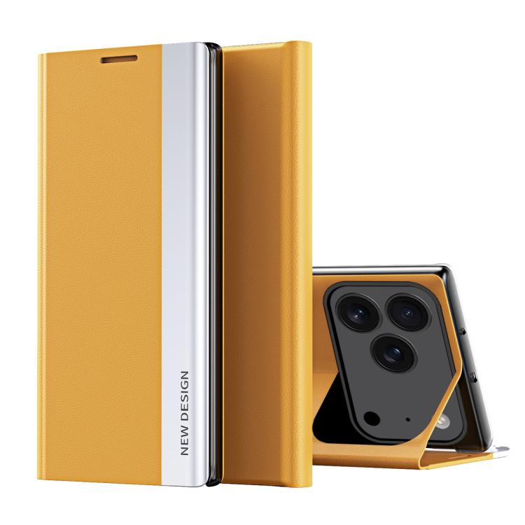 Capa para telemóvel em pele com adsorção eletroplatinada lateral, para iPhone 17e / 16e, para iPhone 17 Pro Max, para iPhone 17 Pro, para iPhone 17, para iPhone Air, para iPhone 16 Pro Max