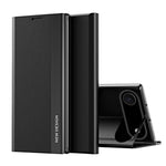 Capa para telemóvel em pele com adsorção eletroplatinada lateral, para iPhone 17e / 16e, para iPhone 17 Pro Max, para iPhone 17 Pro, para iPhone 17, para iPhone Air, para iPhone 16 Pro Max