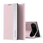 Capa para telemóvel em pele com adsorção eletroplatinada lateral, para iPhone 17e / 16e, para iPhone 17 Pro Max, para iPhone 17 Pro, para iPhone 17, para iPhone Air, para iPhone 16 Pro Max
