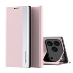 Capa para telemóvel em pele com adsorção eletroplatinada lateral, para iPhone 17e / 16e, para iPhone 17 Pro Max, para iPhone 17 Pro, para iPhone 17, para iPhone Air, para iPhone 16 Pro Max