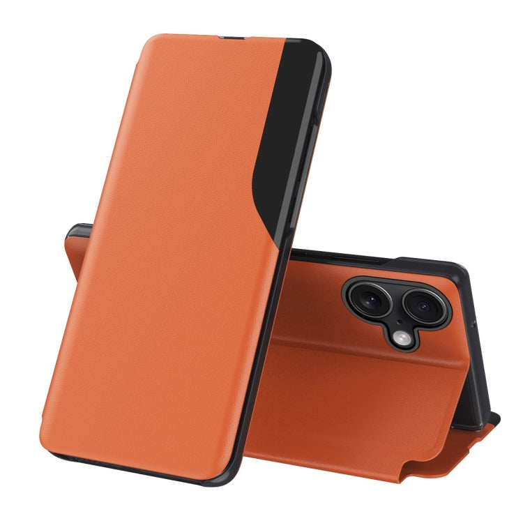 Capa para telemóvel em pele com visor lateral e fecho de aba, para iPhone 17e / 16e, para iPhone 17 Pro Max, para iPhone 17 Pro, para iPhone 17, para iPhone Air, para iPhone 16 Pro Max, para iPhone 16 Pro, para iPhone 16 Plus