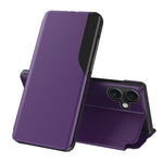 Capa para telemóvel em pele com visor lateral e fecho de aba, para iPhone 17e / 16e, para iPhone 17 Pro Max, para iPhone 17 Pro, para iPhone 17, para iPhone Air, para iPhone 16 Pro Max, para iPhone 16 Pro, para iPhone 16 Plus