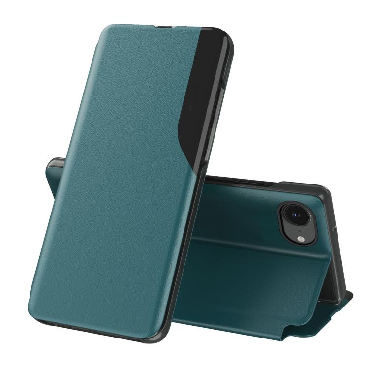 Capa para telemóvel em pele com visor lateral e fecho de aba, para iPhone 17e / 16e, para iPhone 17 Pro Max, para iPhone 17 Pro, para iPhone 17, para iPhone Air, para iPhone 16 Pro Max, para iPhone 16 Pro, para iPhone 16 Plus