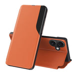 Capa para telemóvel em pele com visor lateral e fecho de aba, para iPhone 17e / 16e, para iPhone 17 Pro Max, para iPhone 17 Pro, para iPhone 17, para iPhone Air, para iPhone 16 Pro Max, para iPhone 16 Pro, para iPhone 16 Plus
