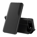 Capa para telemóvel em pele com visor lateral e fecho de aba, para iPhone 17e / 16e, para iPhone 17 Pro Max, para iPhone 17 Pro, para iPhone 17, para iPhone Air, para iPhone 16 Pro Max, para iPhone 16 Pro, para iPhone 16 Plus