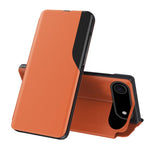 Capa para telemóvel em pele com visor lateral e fecho de aba, para iPhone 17e / 16e, para iPhone 17 Pro Max, para iPhone 17 Pro, para iPhone 17, para iPhone Air, para iPhone 16 Pro Max, para iPhone 16 Pro, para iPhone 16 Plus