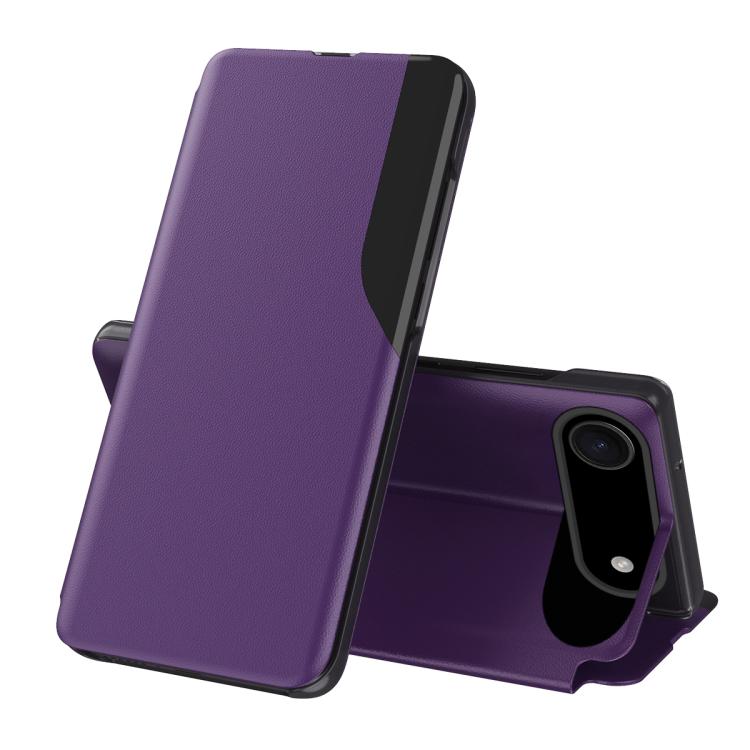 Capa para telemóvel em pele com visor lateral e fecho de aba, para iPhone 17e / 16e, para iPhone 17 Pro Max, para iPhone 17 Pro, para iPhone 17, para iPhone Air, para iPhone 16 Pro Max, para iPhone 16 Pro, para iPhone 16 Plus