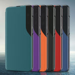Capa para telemóvel em pele com visor lateral e fecho de aba, para iPhone 17e / 16e, para iPhone 17 Pro Max, para iPhone 17 Pro, para iPhone 17, para iPhone Air, para iPhone 16 Pro Max, para iPhone 16 Pro, para iPhone 16 Plus