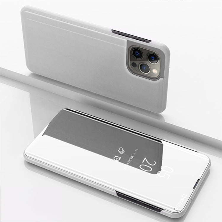 Capa de telemóvel em pele com espelho prateado e flip horizontal, com suporte, para iPhone 16 Pro, para iPhone 16 Plus, para iPhone 16, para iPhone 15 Pro Max, para iPhone 15 Pro, para iPhone 15 Plus