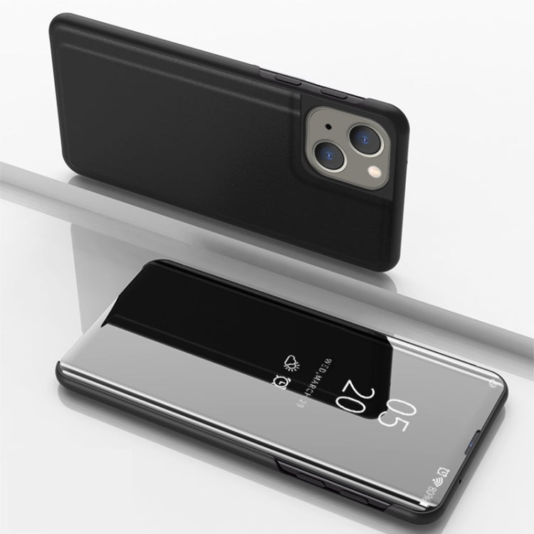 Capa de telemóvel em pele com espelho prateado e flip horizontal, com suporte, para iPhone 16 Pro, para iPhone 16 Plus, para iPhone 16, para iPhone 15 Pro Max, para iPhone 15 Pro, para iPhone 15 Plus