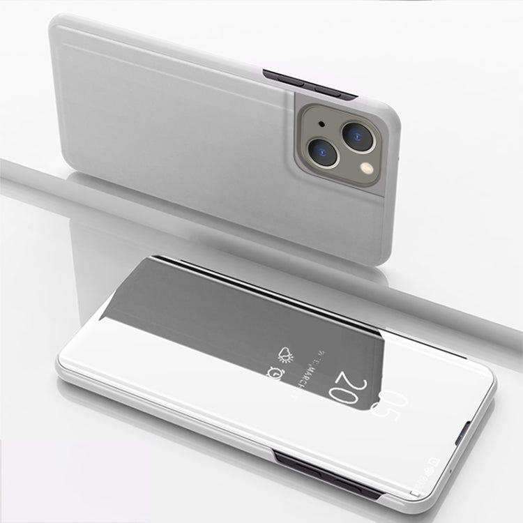 Capa de telemóvel em pele com espelho prateado e flip horizontal, com suporte, para iPhone 16 Pro, para iPhone 16 Plus, para iPhone 16, para iPhone 15 Pro Max, para iPhone 15 Pro, para iPhone 15 Plus