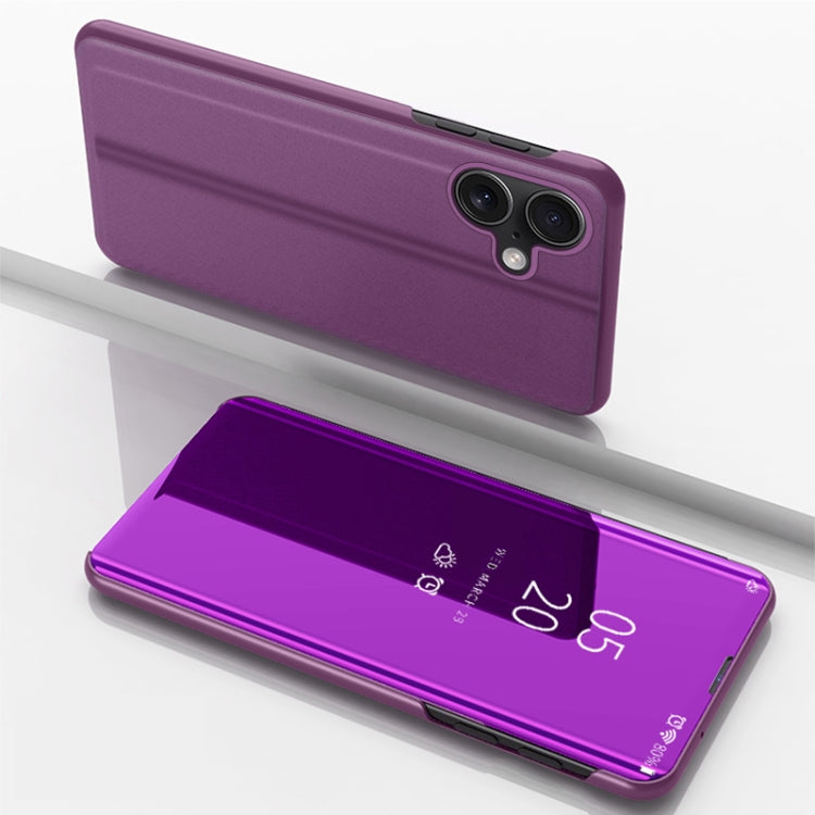 Capa de telemóvel em pele com espelho prateado e flip horizontal, com suporte, para iPhone 16 Pro, para iPhone 16 Plus, para iPhone 16, para iPhone 15 Pro Max, para iPhone 15 Pro, para iPhone 15 Plus