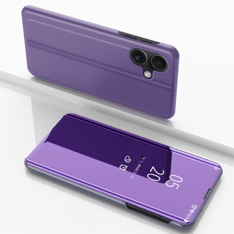 Capa de telemóvel em pele com espelho prateado e flip horizontal, com suporte, para iPhone 16 Pro, para iPhone 16 Plus, para iPhone 16, para iPhone 15 Pro Max, para iPhone 15 Pro, para iPhone 15 Plus